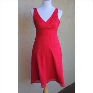 NWT J. Crew Silk Heidi Dress 4P Bright Coral